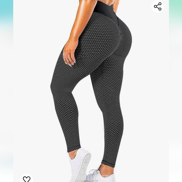 Black and dark gray boody scrunch leggings size s - Picture 5 of 5